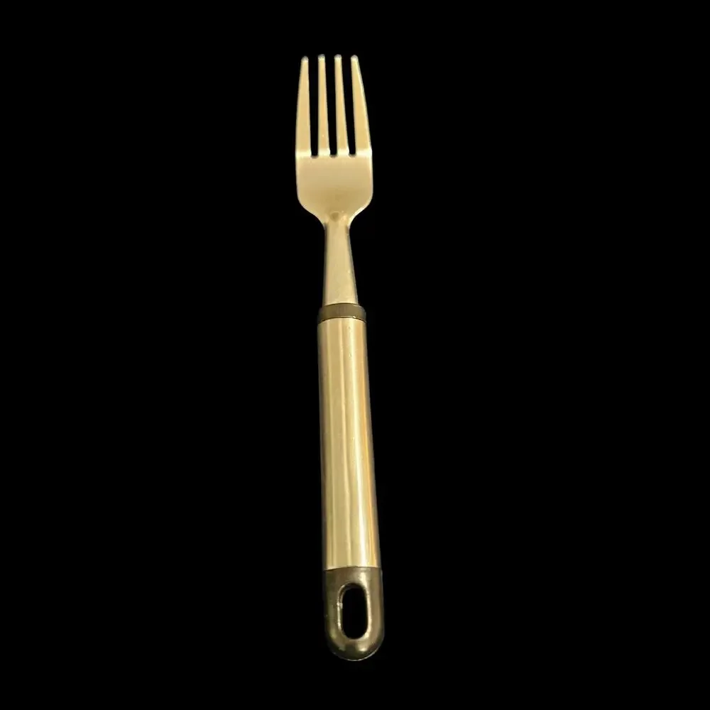 18 Pc Mid Century Stainless Steel Flatware Set Satin Handle Knives Spoons Fork